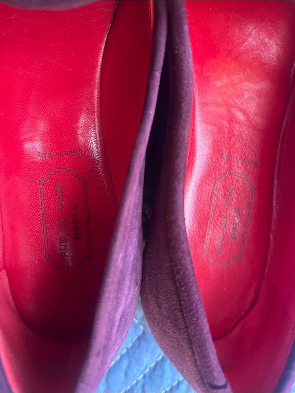 Men's Purple Suede Slip-On Loafers